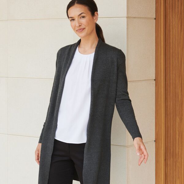 Women's longline open cardigan Thumbnail